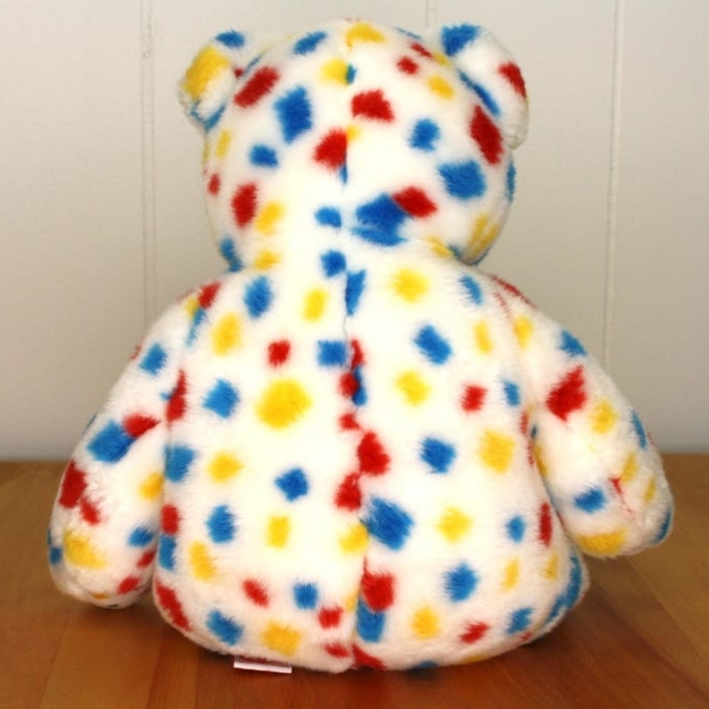 Vintage 1999 Confetti Squares Ty Beanie Buddy BEAR plushie toy bear stuffy - Picture 6 of 6